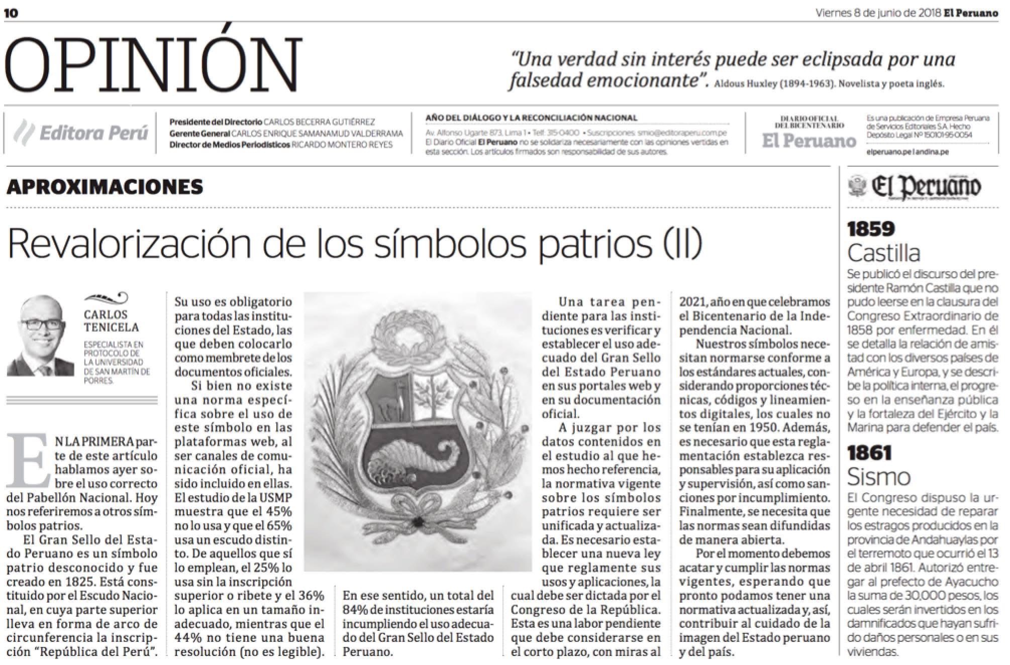 EL PERUANO - SIMBOLOS PATRIOS II